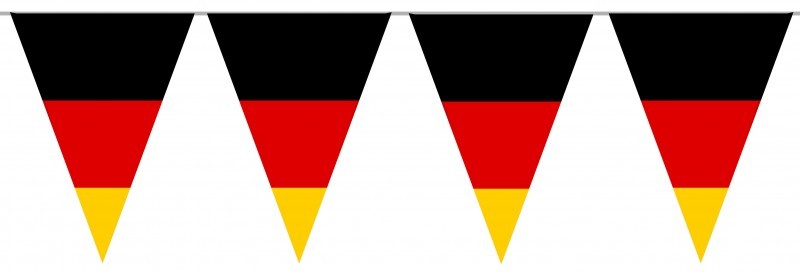 Wimpel Kette aus Folie Deutschland Flaggen 10 Meter