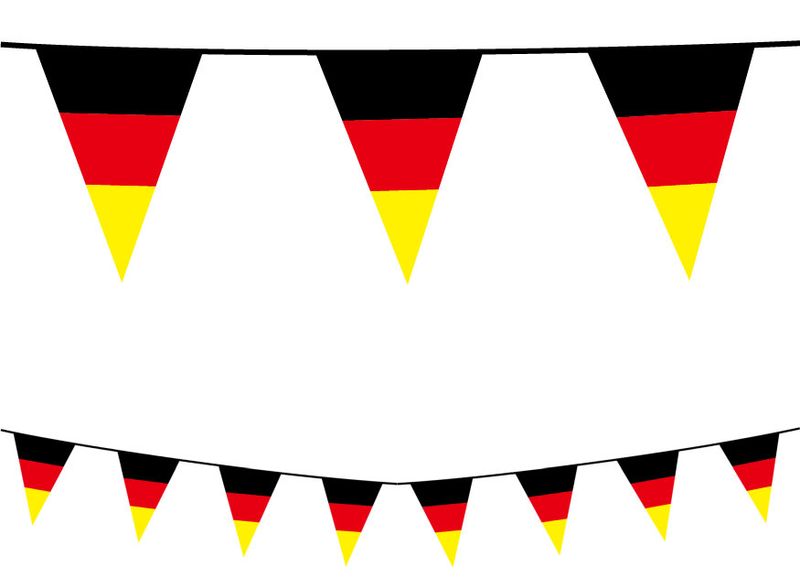 Wimpel Kette aus Folie Deutschland Flaggen 10 Meter