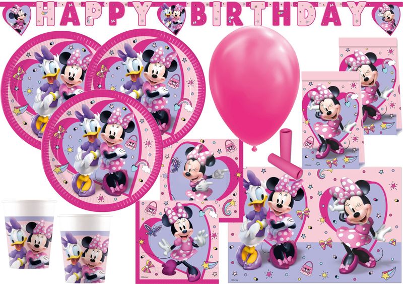 Minnie Mouse rot, Folien Ballon 45 cm, Disney Minnie Maus, Party  Geburtstag