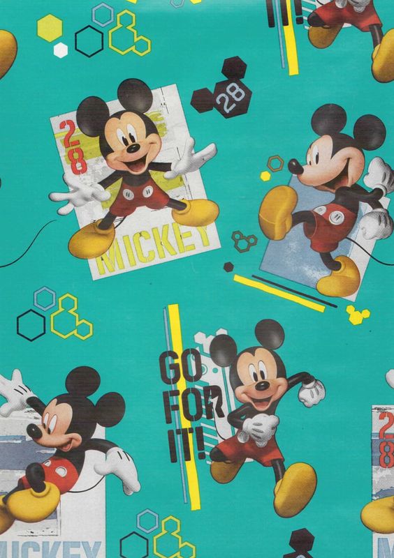 Disney Geschenkpapier Micky Maus Clubhaus 2m Rolle
